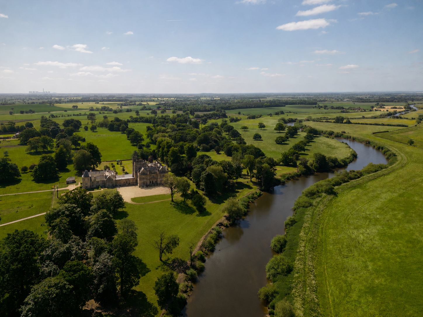 Moreby Hall beside the River Ouse