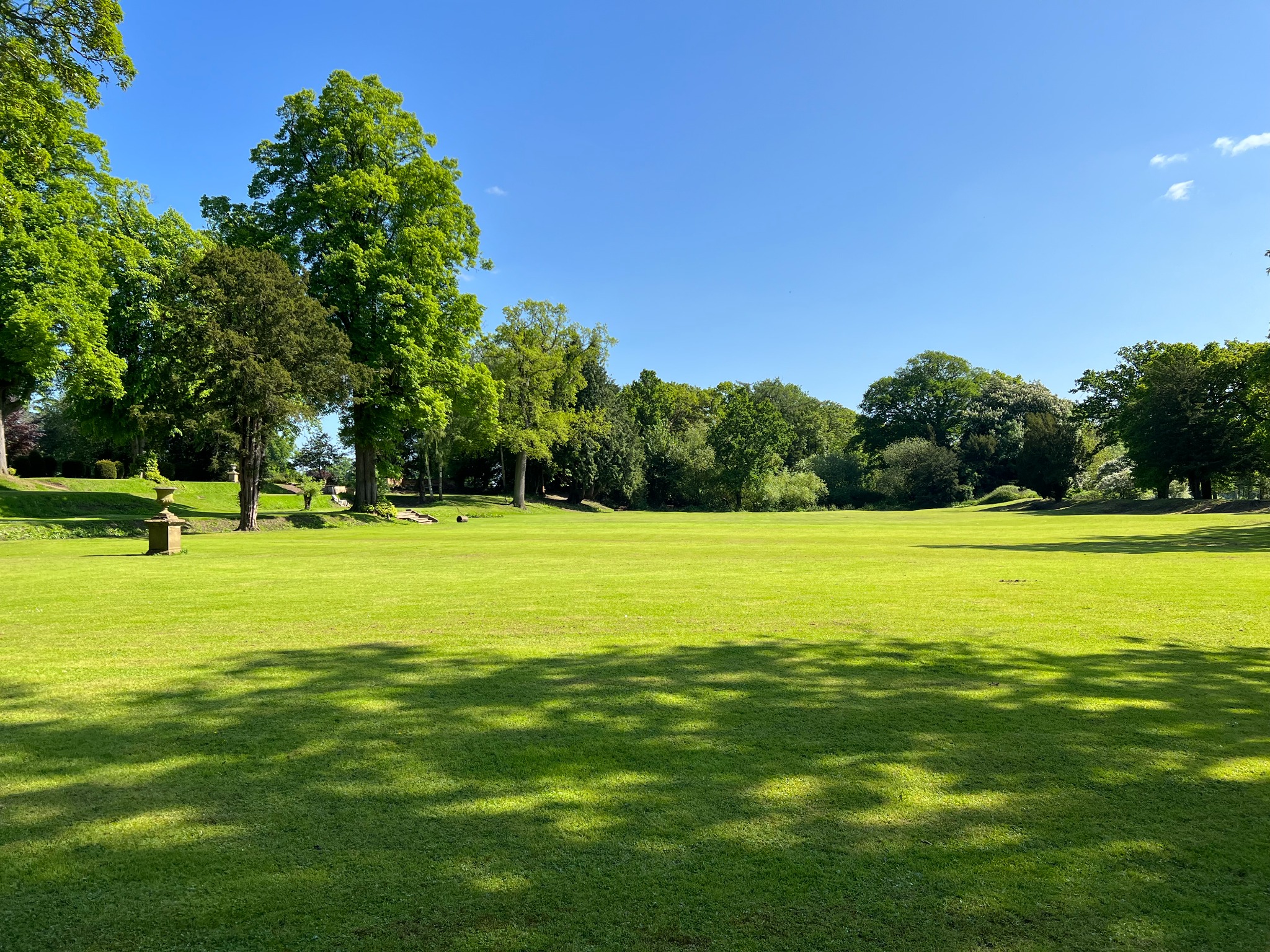 Formal lawn at Moreby Hall