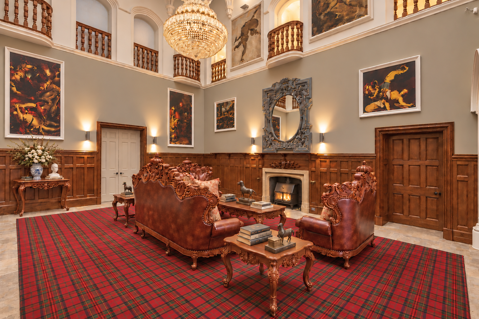 Moreby Hall principal foyer