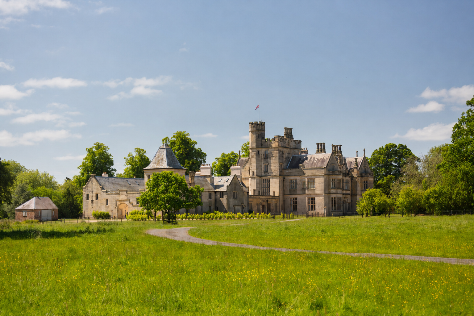 Moreby Hall in summer